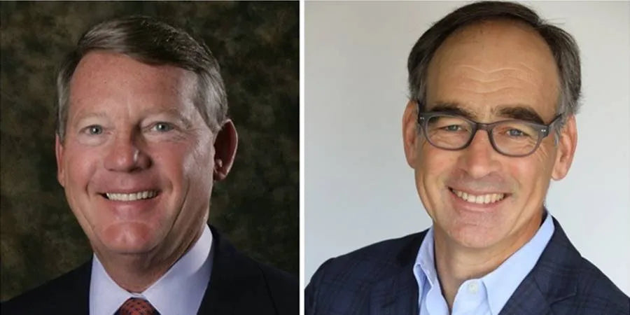 Headshot of Charlie Eitel and New CEO Mark Genender